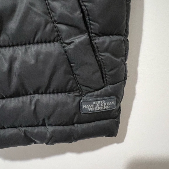 Zara Kids Lightweight Jacket Puffer Coat Black 9-12 Months - Picture 5 of 5